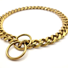Load image into Gallery viewer, 19mm Gold Check Chain
